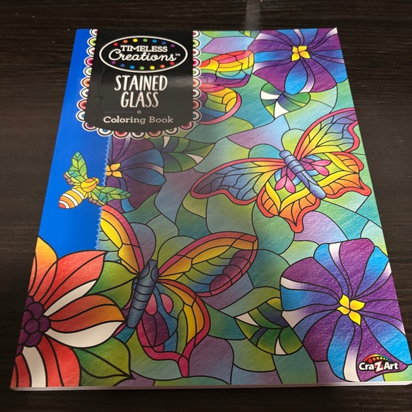 Timeless Creations " Stained Glass" Coloring Book - Picture 1 of 1